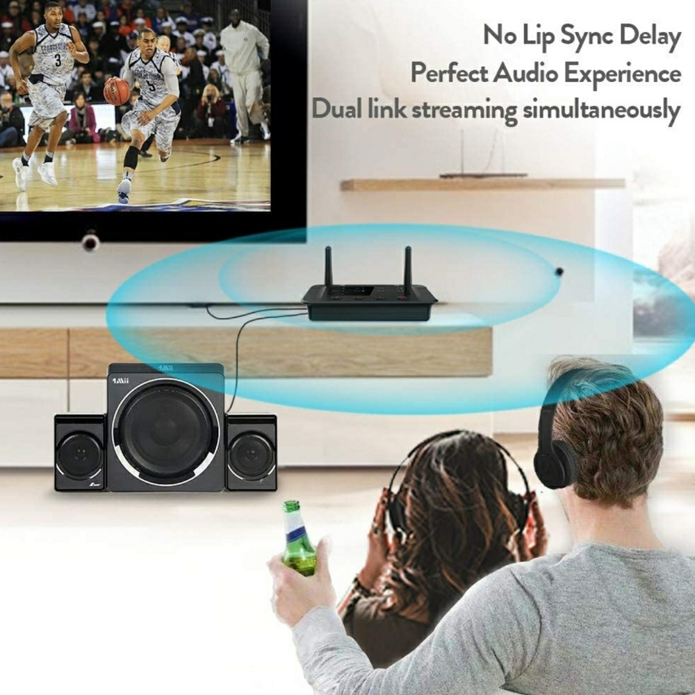 B03 Long Range Bluetooth Transmitter Receiver for TV Home Stereo BT Headphones